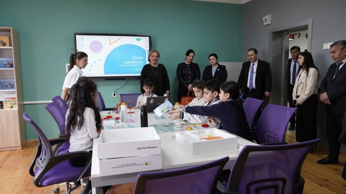  The Georgian delegation visited the STEAM Innovation Center and regional STEAM centers.