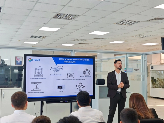  An event titled “The Development of Technology, the Study of Innovative Devices, and Their Fields of Application” was held through the joint organization of the Sabirabad STEAM Center and the Sabirabad Regional ASAN Service Center