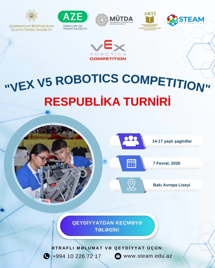 The Republican Tournament of the “VEX V5 Robotics Competition” will be held!